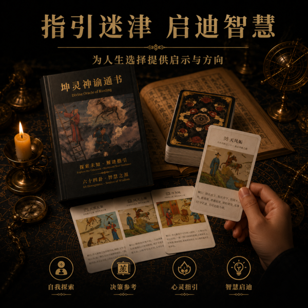 坤靈神諭・周易64卦神諭卡 Divine Oracle of Kunling｜I Ching Oracle Cards
